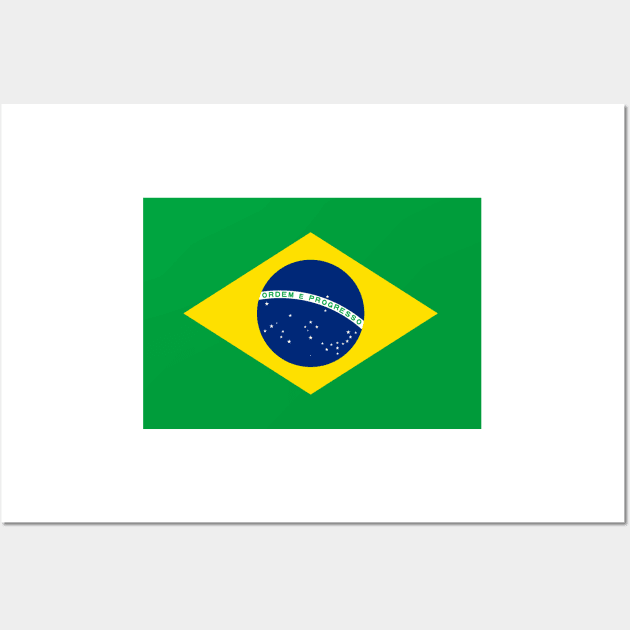 Brazilian National Flag Wall Art by Culture-Factory